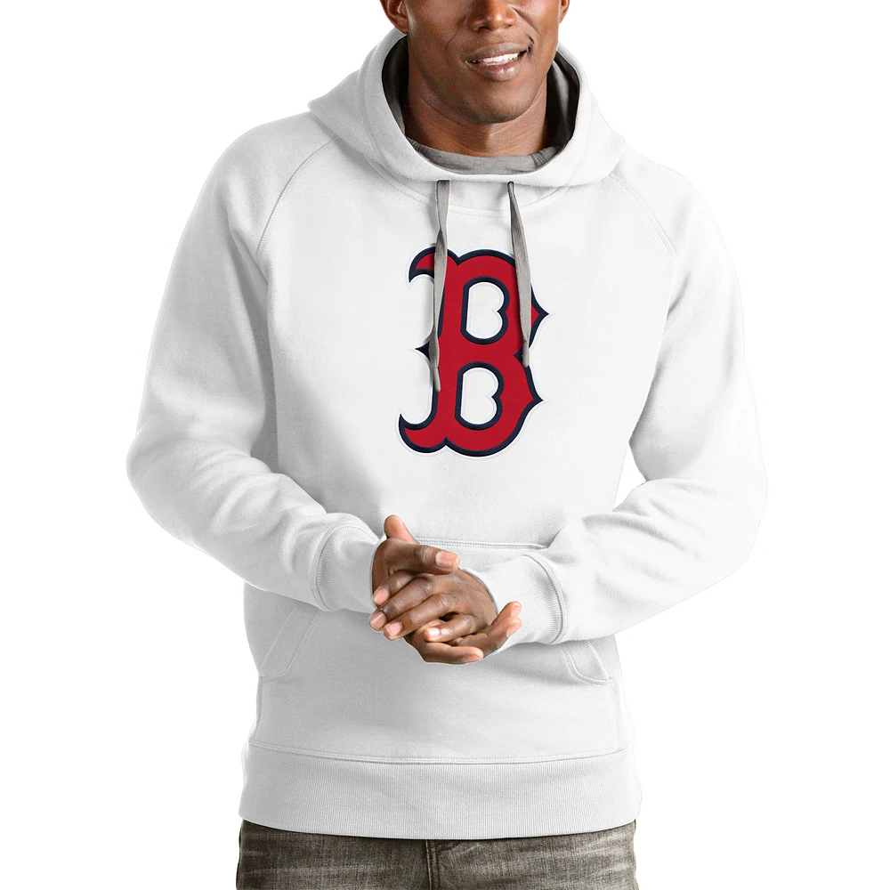 Men's Antigua Red Boston Sox Victory Pullover Team Logo Hoodie