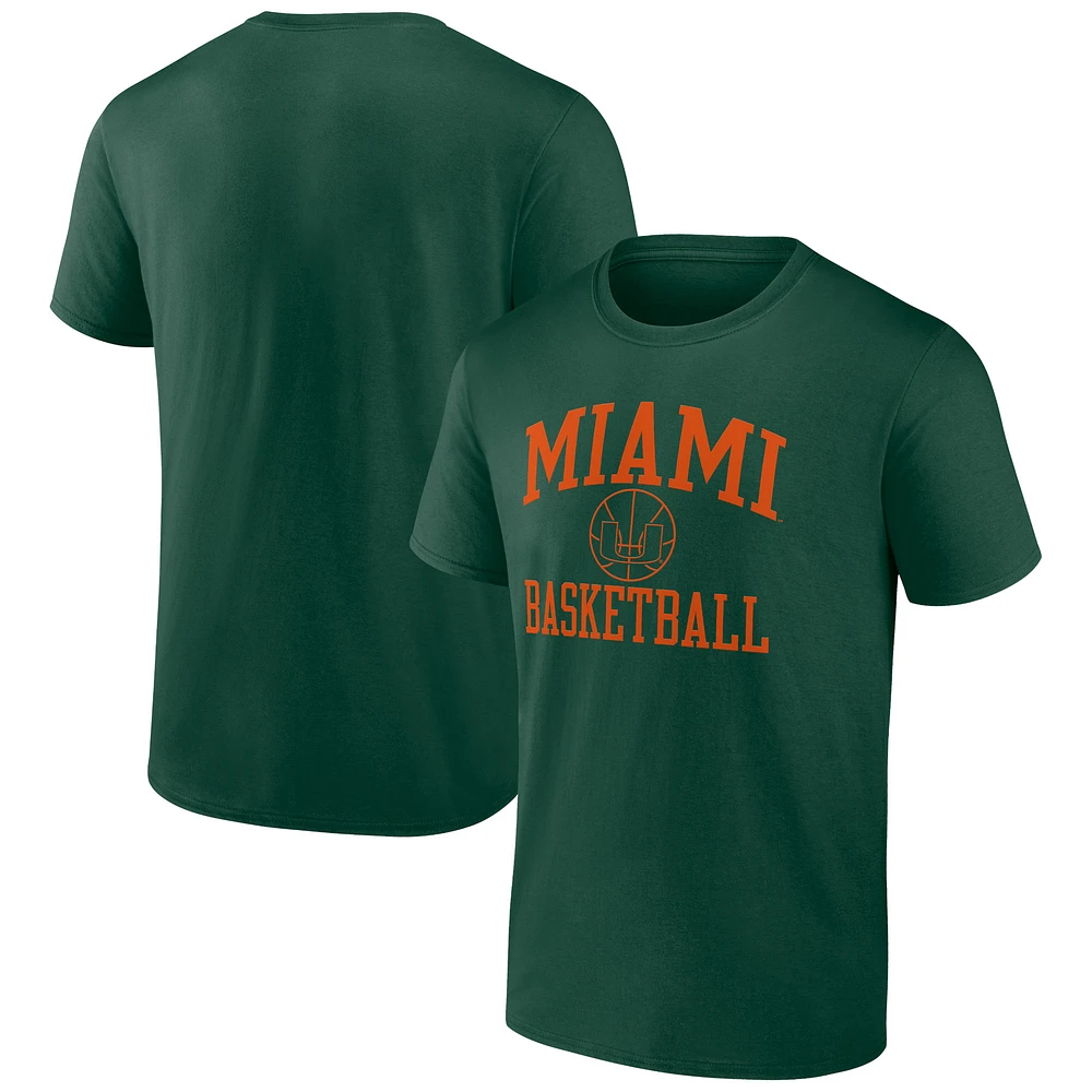 Men's Green Miami Hurricanes In Bounds T-Shirt
