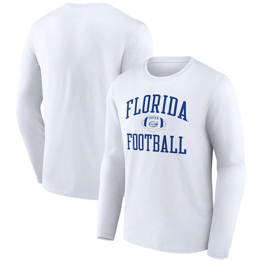 Men's White Florida Gators First Sprint Team Long Sleeve T-Shirt