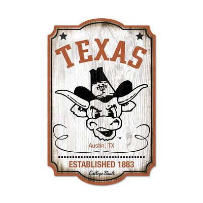 WinCraft Texas Longhorns 11" x 17" Vault Wood Sign