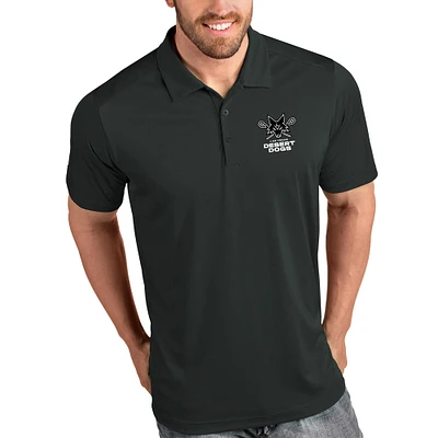 Men's Antigua Gray Las Vegas Desert Dogs Tribute Polo