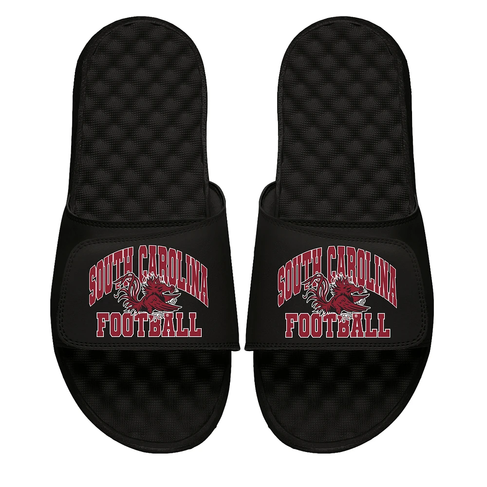 Unisex ISlide Black South Carolina Gamecocks Football Varsity Slide Sandals