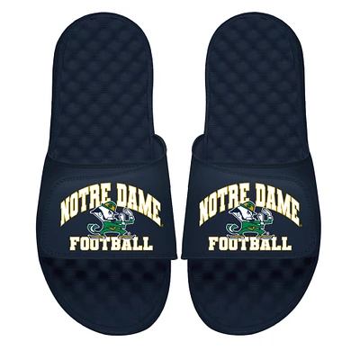 Unisex ISlide Navy Notre Dame Fighting Irish Football Varsity Slide Sandals