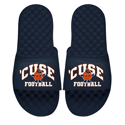 Unisex ISlide Navy Syracuse Orange Football Varsity Slide Sandals