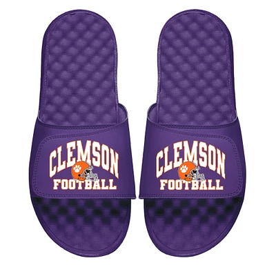 Unisex ISlide Purple Clemson Tigers Football Varsity Slide Sandals