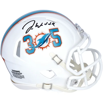 Jaylen Waddle Miami Dolphins Autographed Riddell 305 Speed Mini Helmet