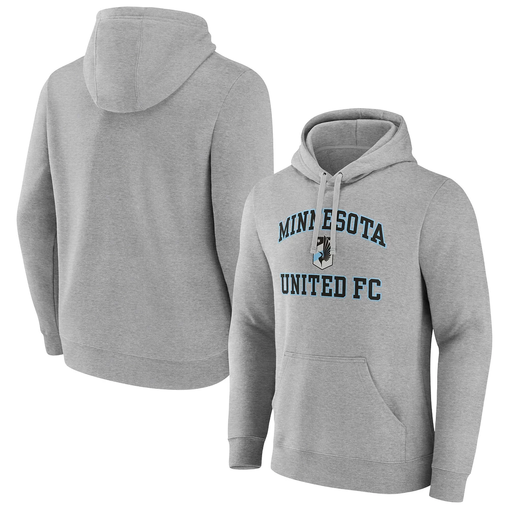 Men's Gray Minnesota United FC Heart and Soul Pullover Hoodie