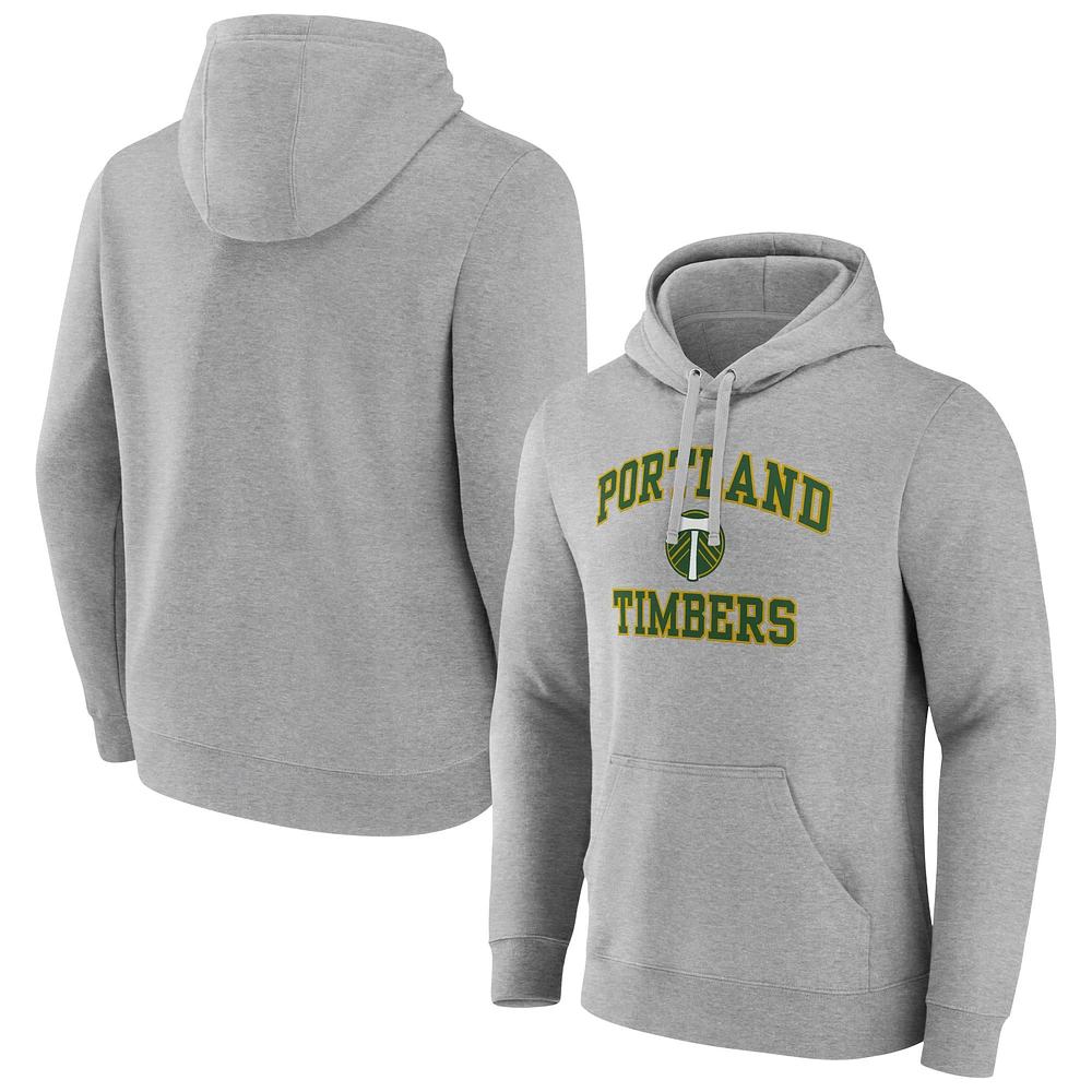 Men's Gray Portland Timbers Heart and Soul Pullover Hoodie