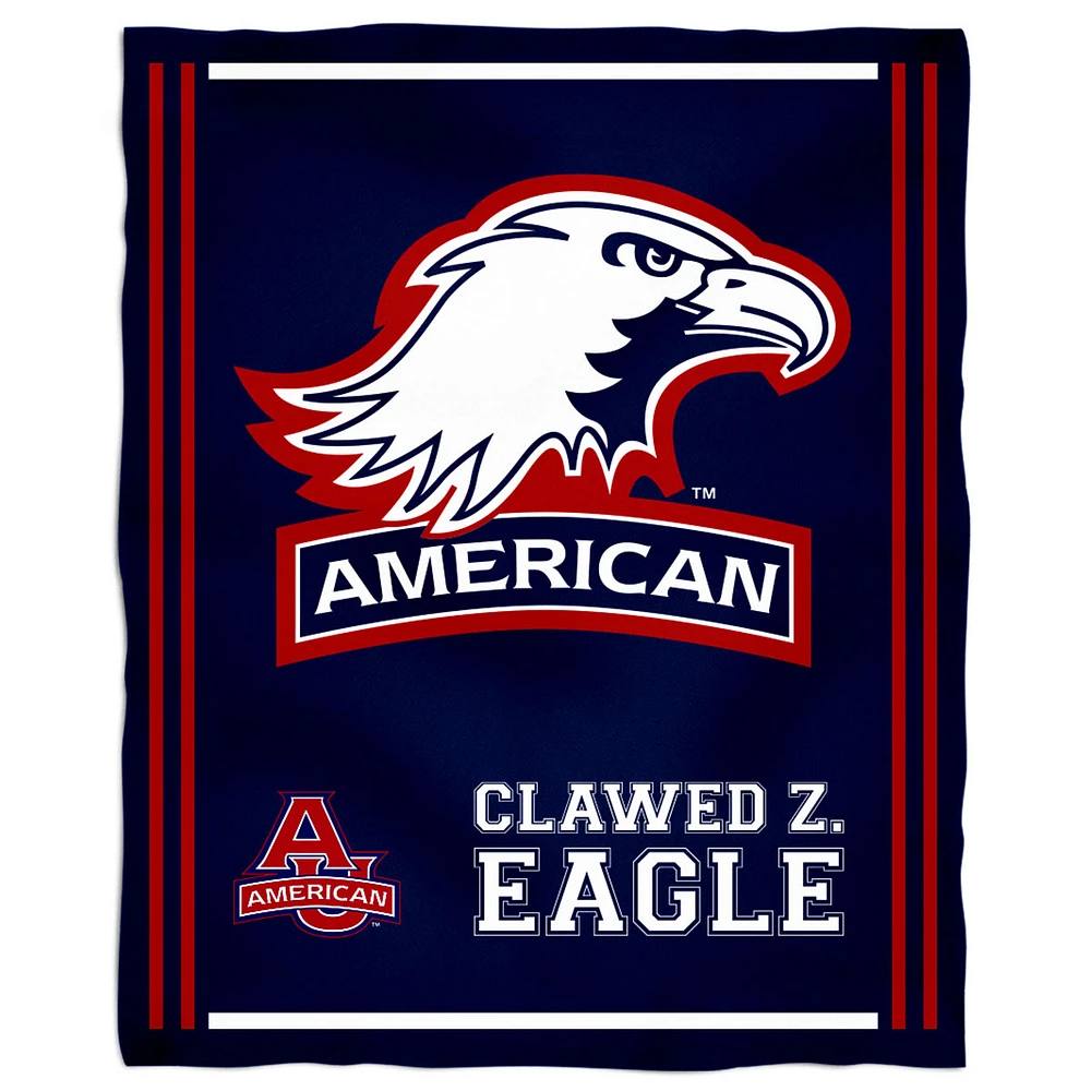 American University Eagles 36'' x 48'' Children's Mascot Plush Blanket