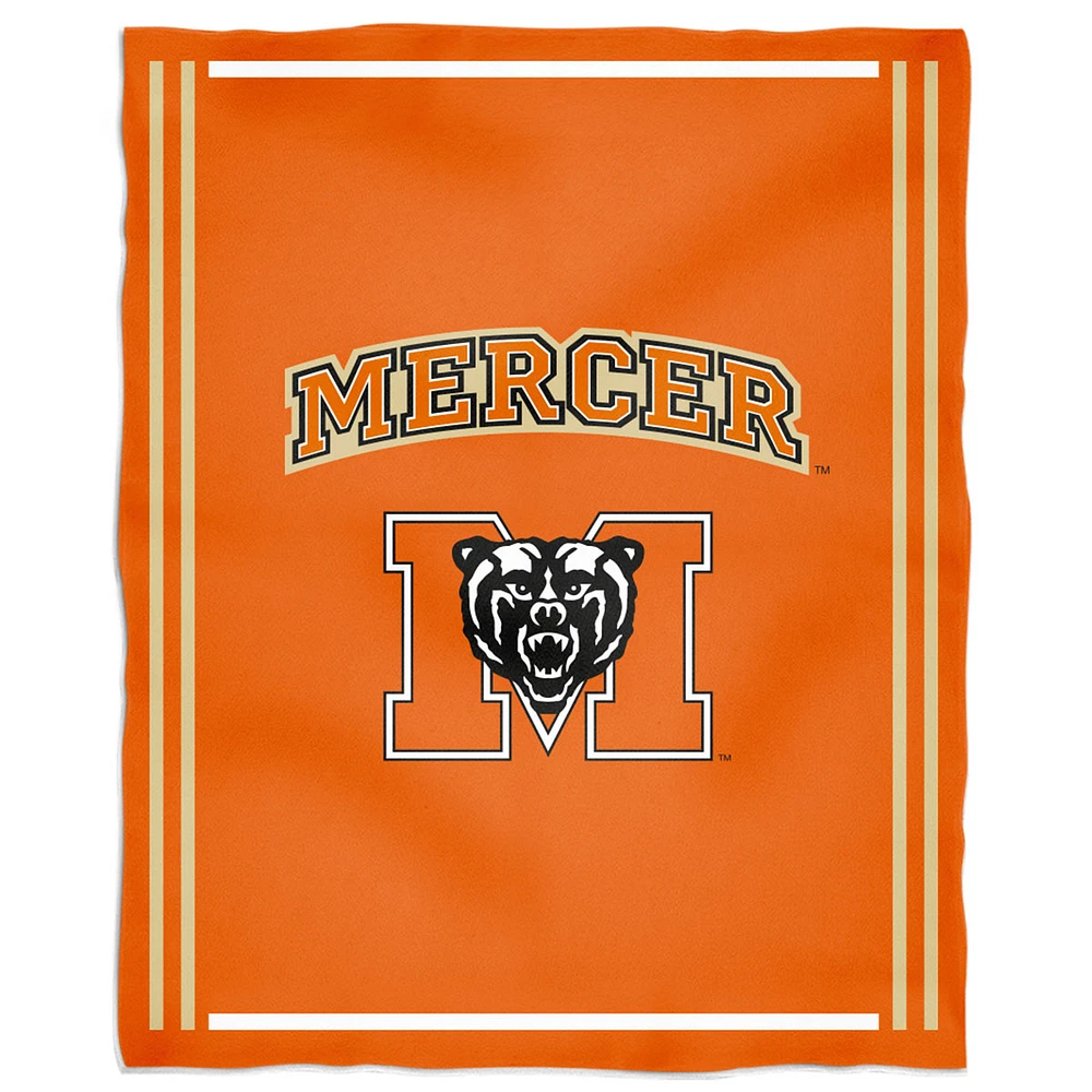 Mercer Bears 36'' x 48'' Children's Mascot Plush Blanket