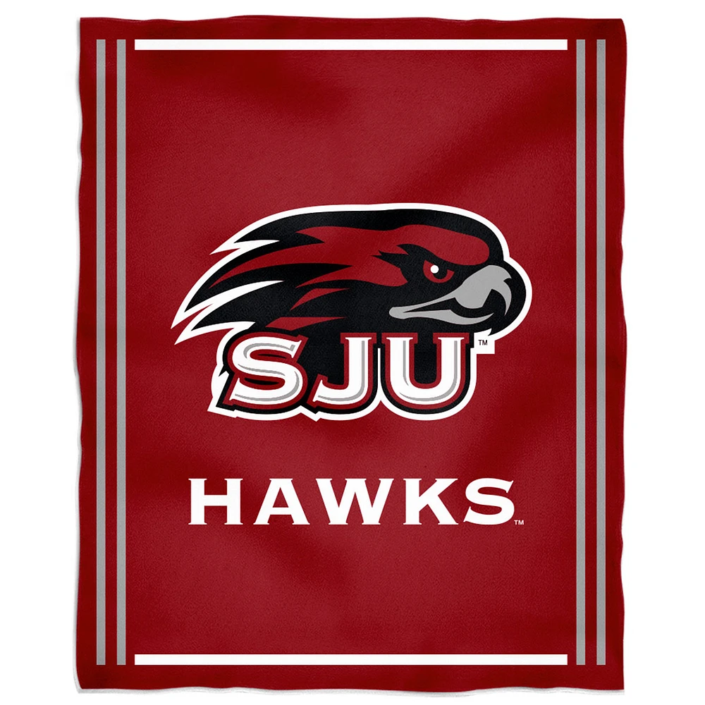 Saint Joseph's Hawks 36'' x 48'' Children's Mascot Plush Blanket