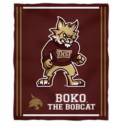 Texas State Bobcats 36'' x 48'' Children's Mascot Plush Blanket