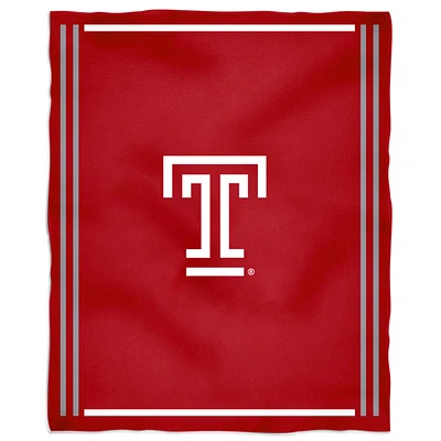 Temple Owls 36'' x 48'' Children's Mascot Plush Blanket