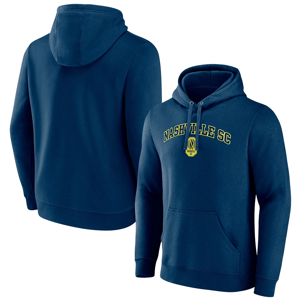 Men's Navy Nashville SC Heart and Soul Pullover Hoodie