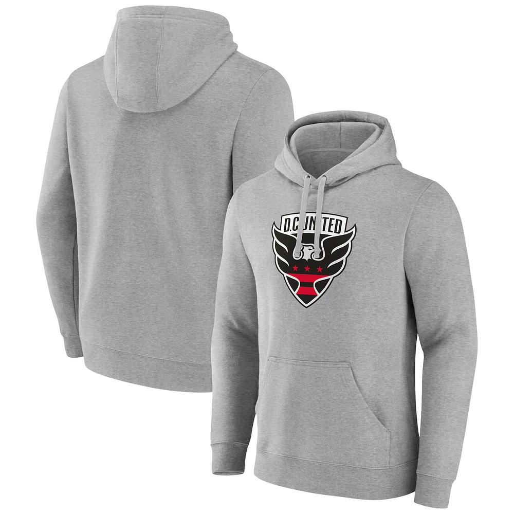 Men's Gray D.C. United Official Logo Pullover Hoodie