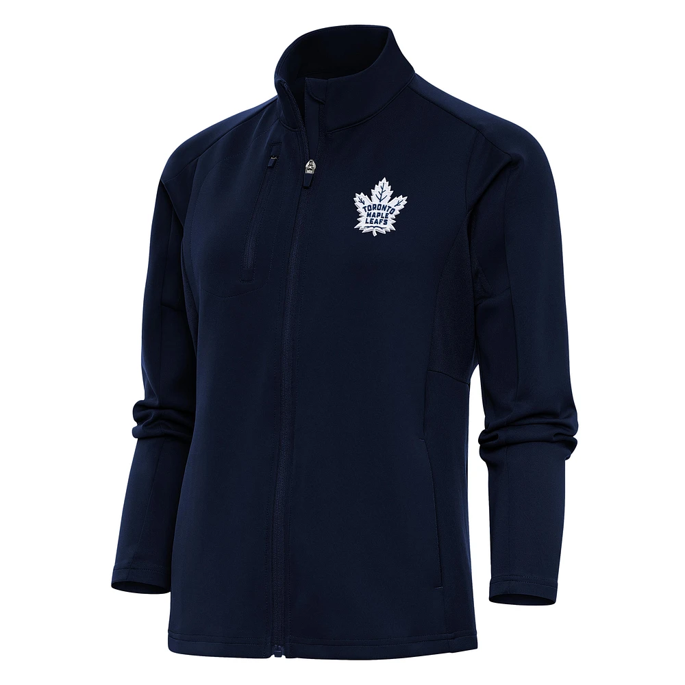 Women's Antigua Navy Toronto Maple Leafs Team Logo Generation Full-Zip Jacket