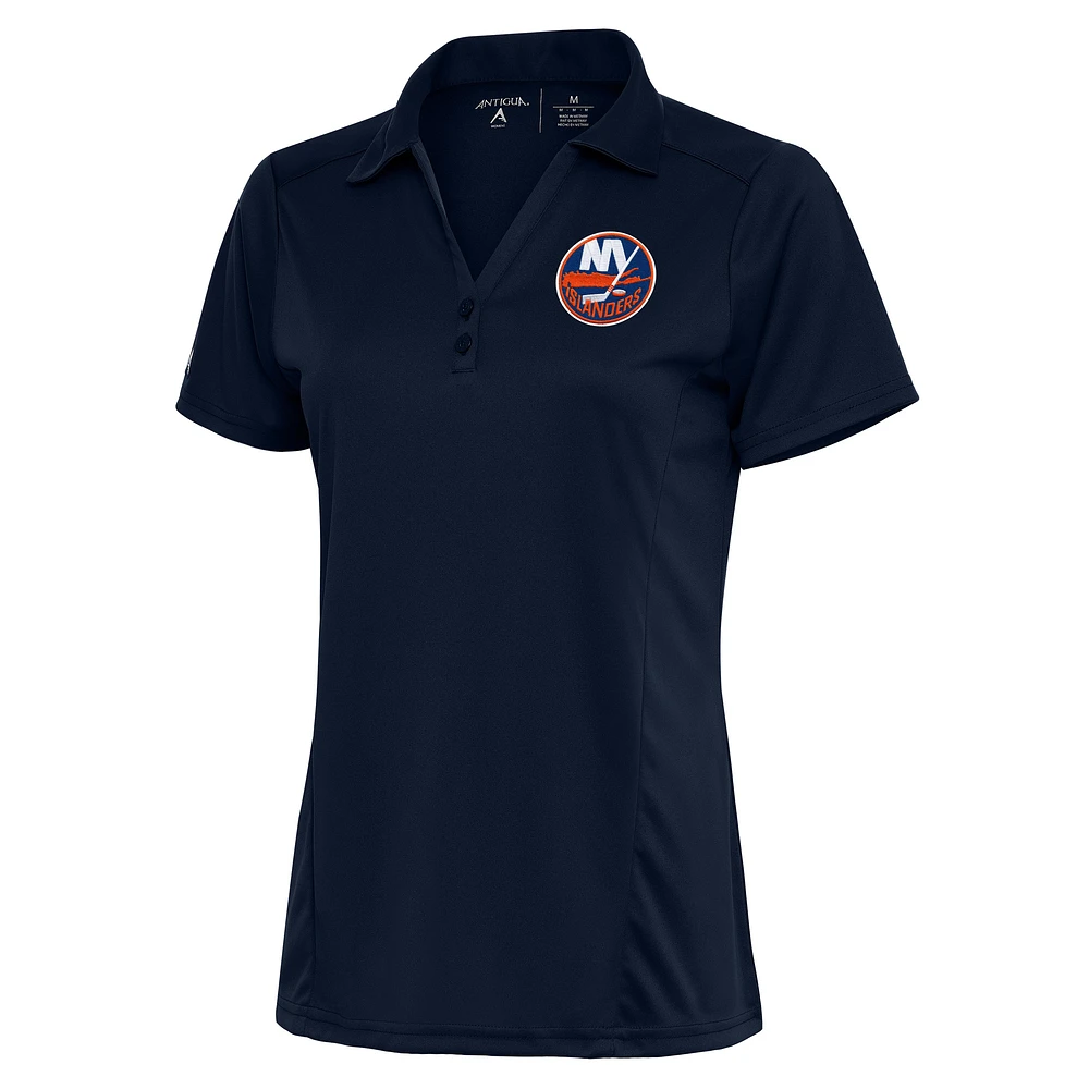 Women's Antigua Navy New York Islanders Team Logo Tribute Polo