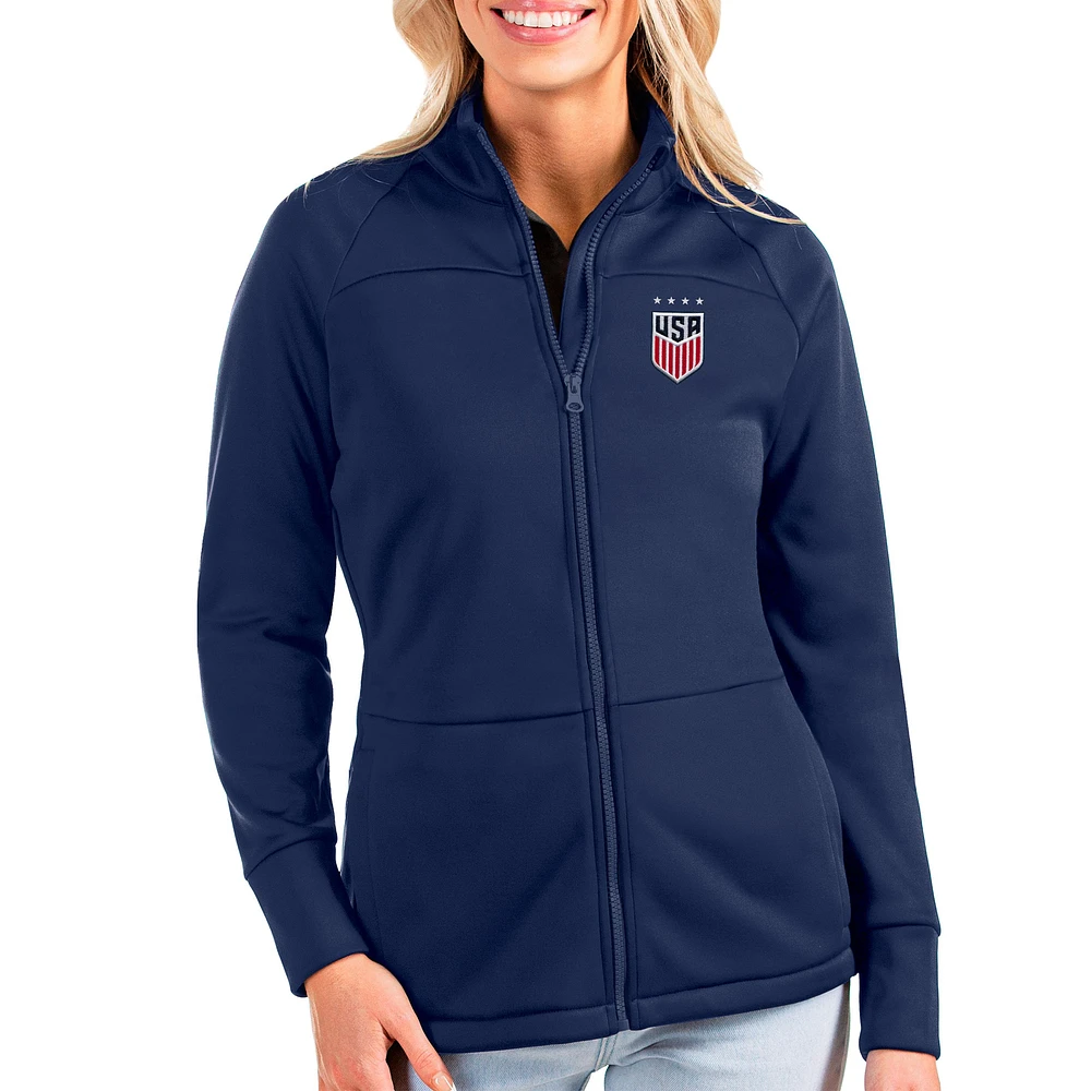 Women's Antigua Navy USWNT Links Golf Full-Zip Jacket