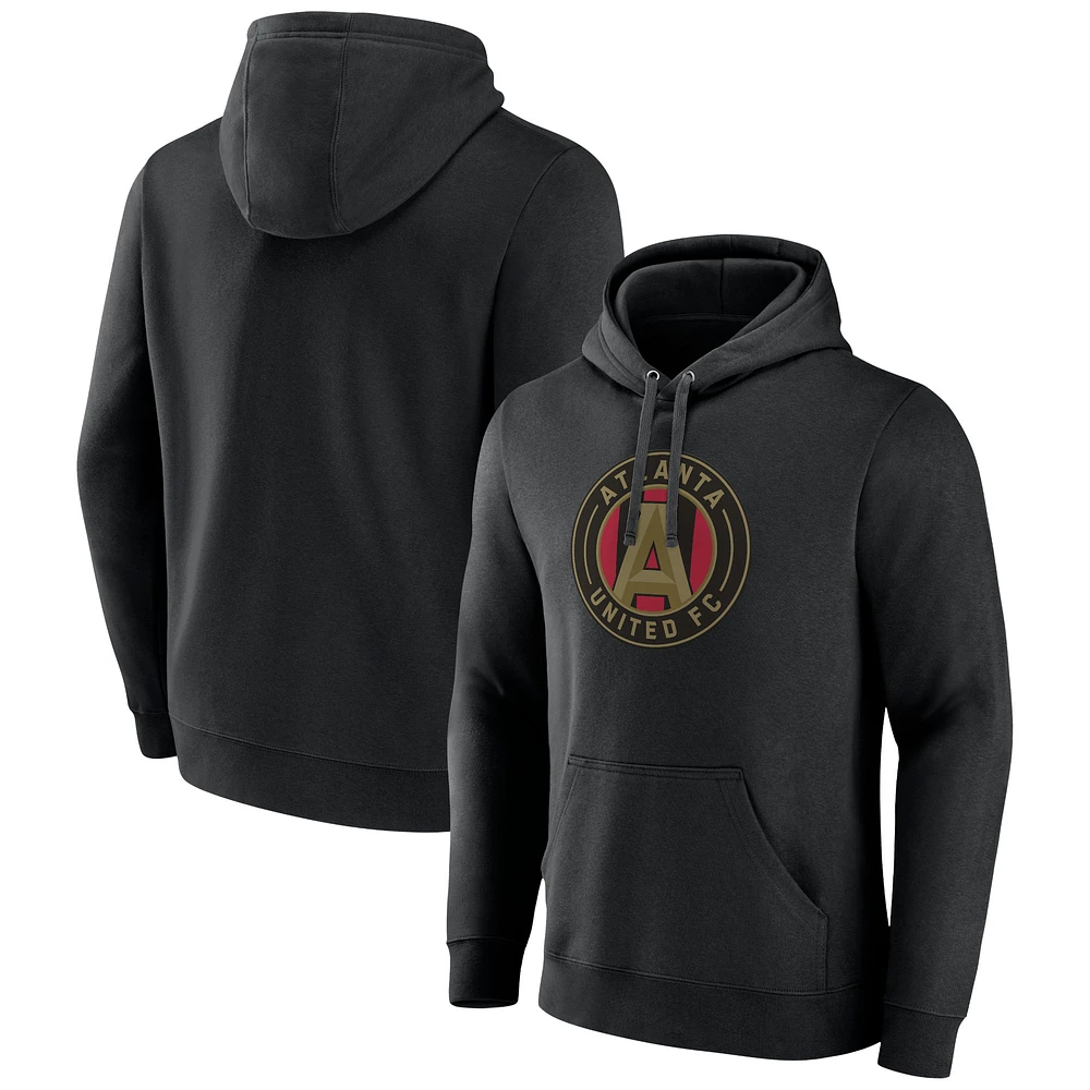 Men's Black Atlanta United FC Official Logo Pullover Hoodie