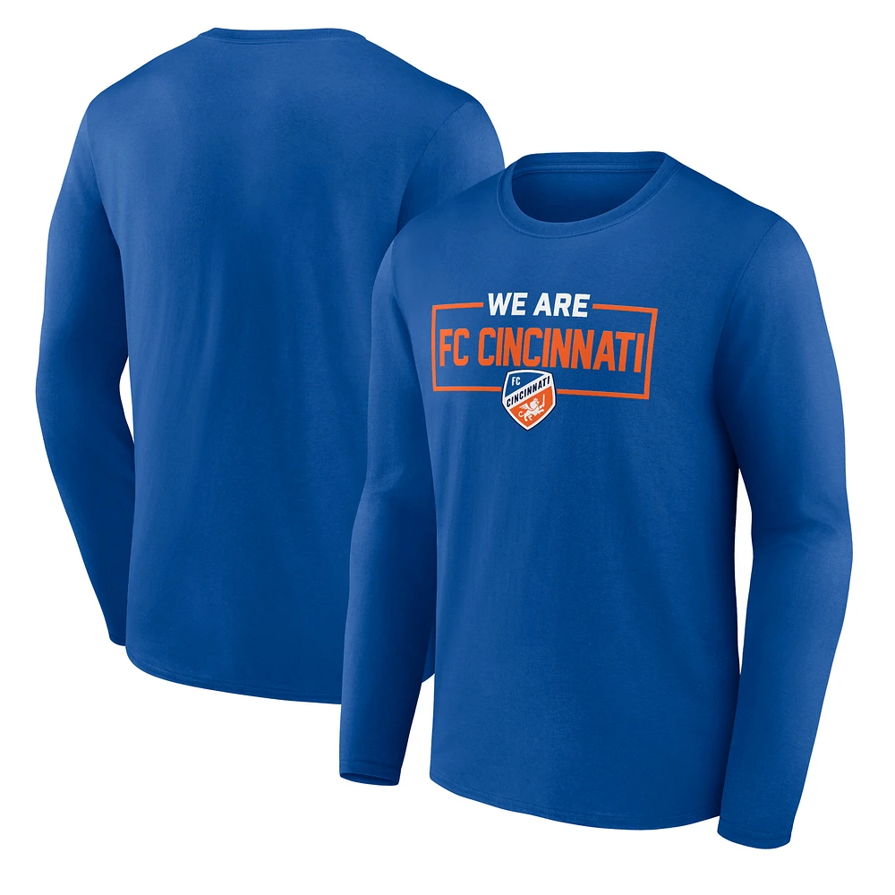 Men's Royal FC Cincinnati We Are Long Sleeve T-Shirt