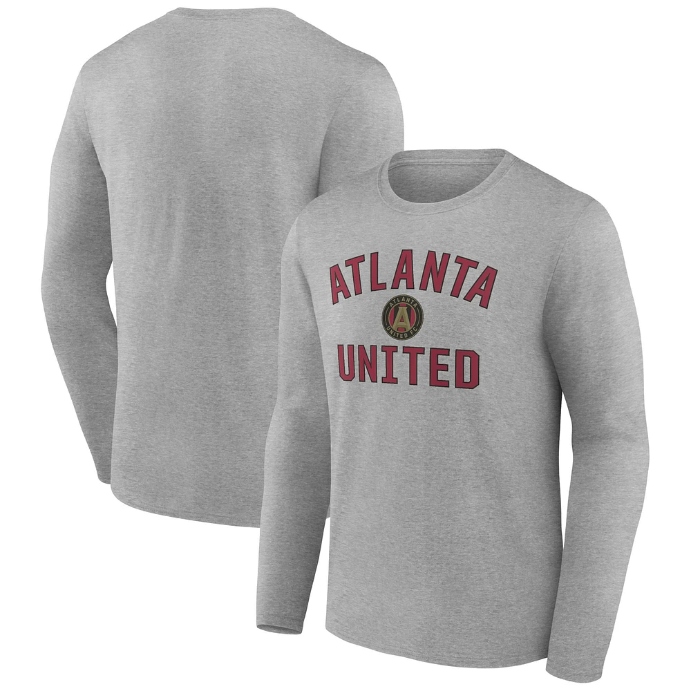 Men's Gray Atlanta United FC Victory Arch Long Sleeve T-Shirt