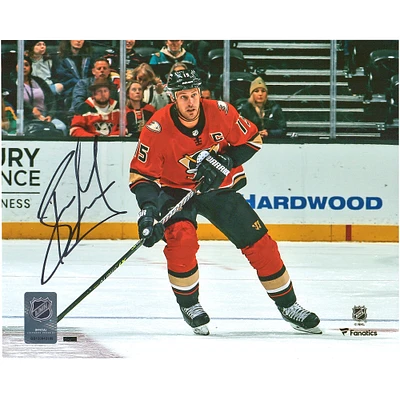 Ryan Getzlaf Anaheim Ducks Autographed 8" x 10" Orange Jersey Skating with Puck Photograph