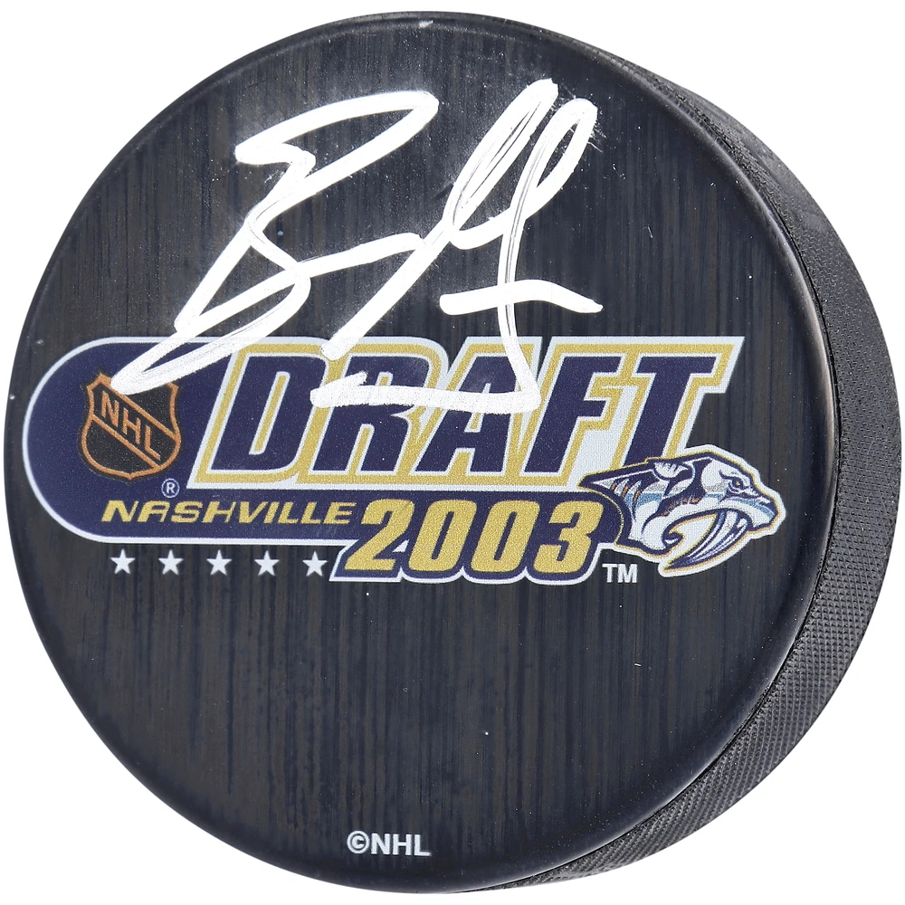 Ryan Getzlaf Anaheim Ducks Autographed 2003 NHL Draft Logo Hockey Puck