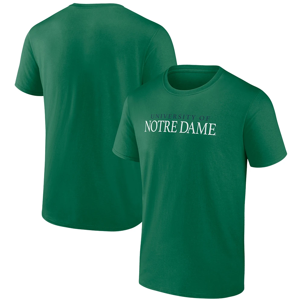 Men's Green Notre Dame Fighting Irish University T-Shirt