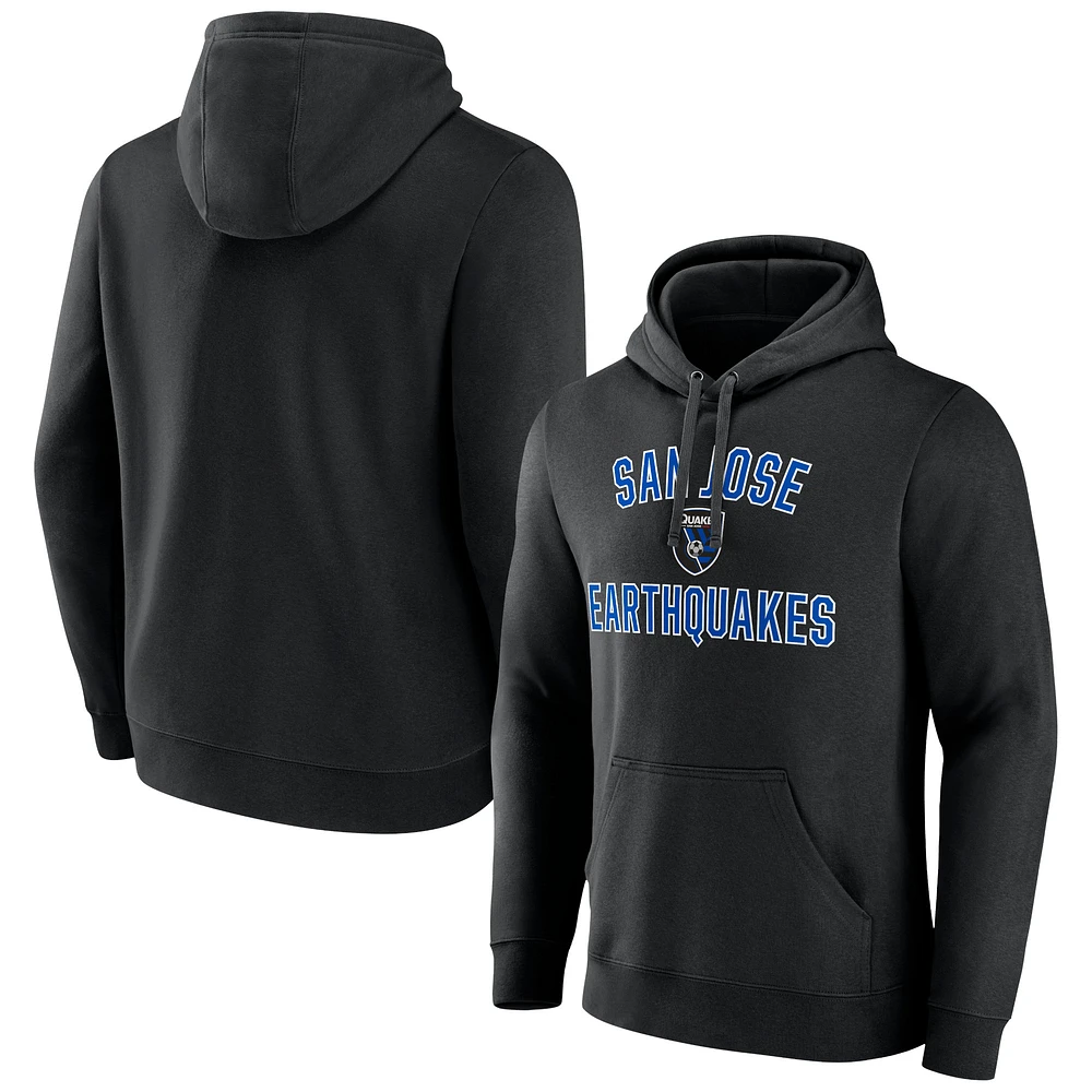 Men's Black San Jose Earthquakes Victory Arch Logo Pullover Hoodie