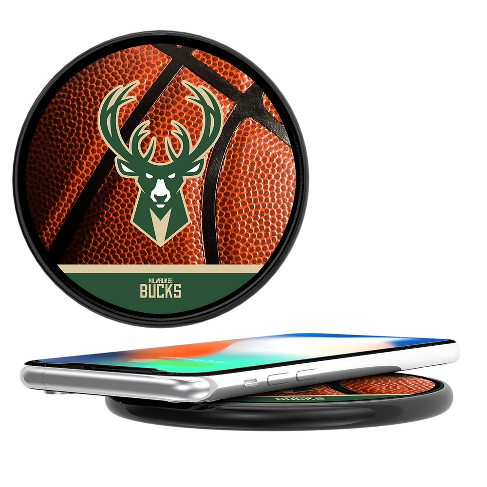 Milwaukee Bucks Basketball Design 10-Watt Wireless Phone Charger