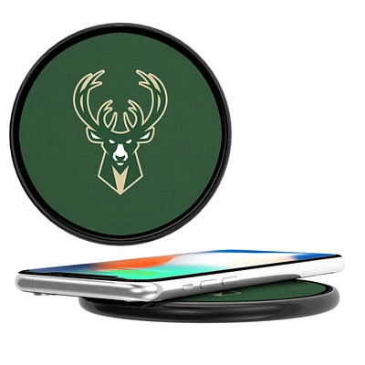 Milwaukee Bucks Solid Design 10-Watt Wireless Phone Charger
