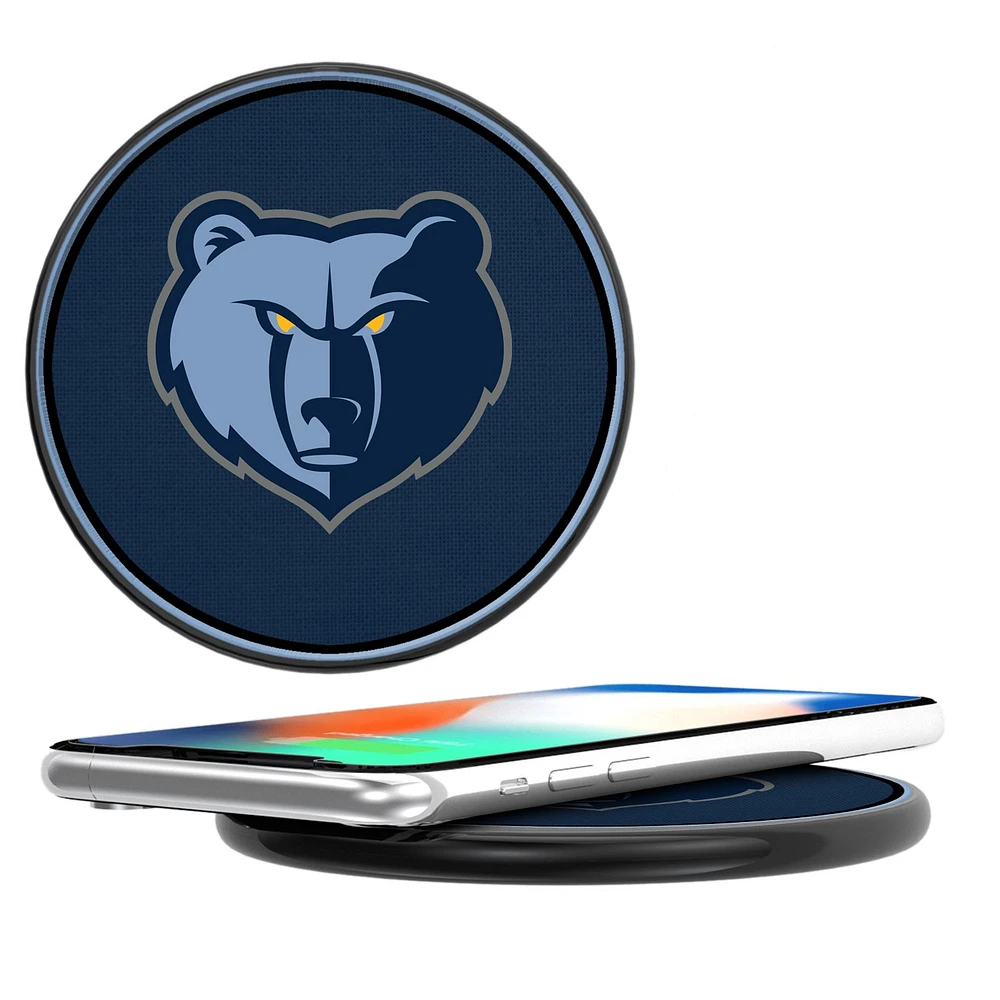 Memphis Grizzlies Solid Design 10-Watt Wireless Phone Charger