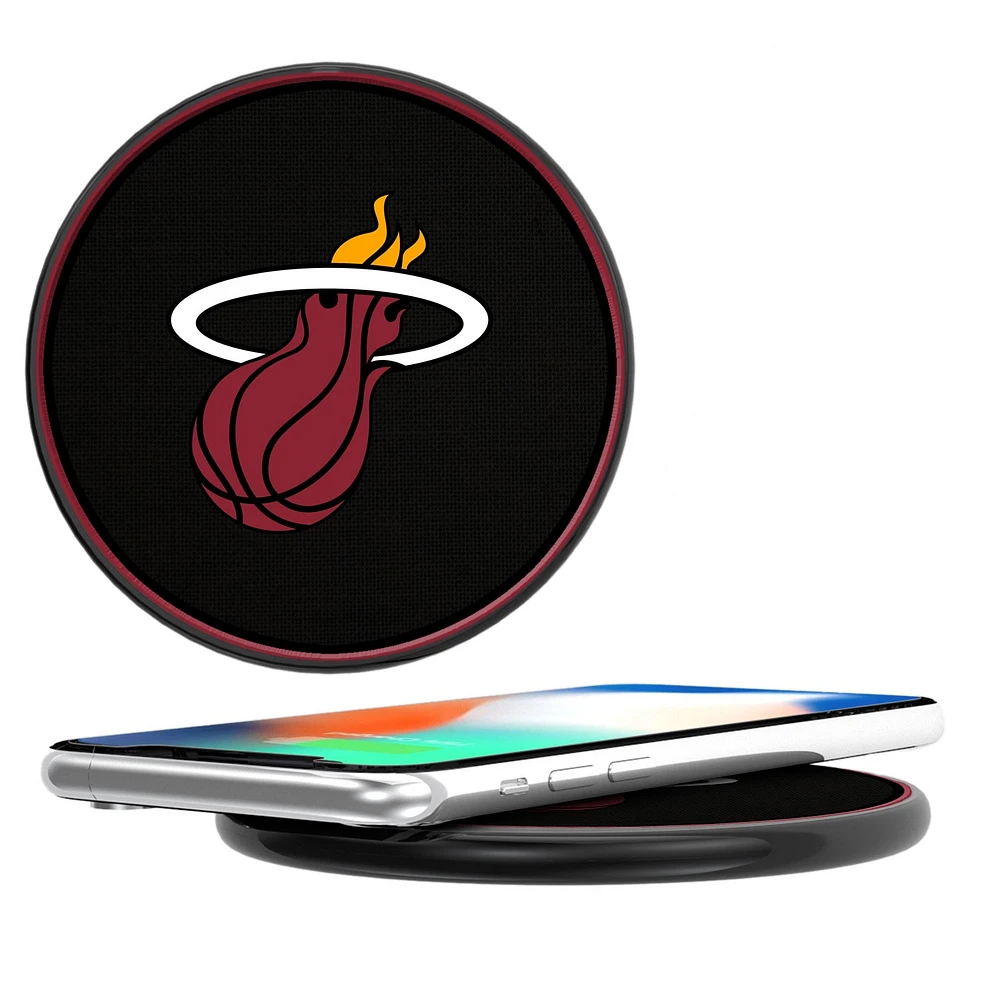 Miami Heat Solid Design 10-Watt Wireless Phone Charger