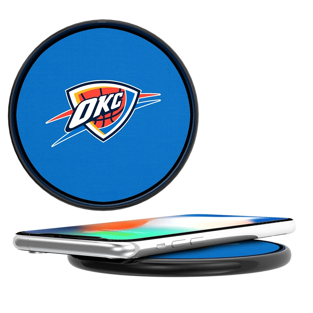Oklahoma City Thunder Solid Design 10-Watt Wireless Phone Charger