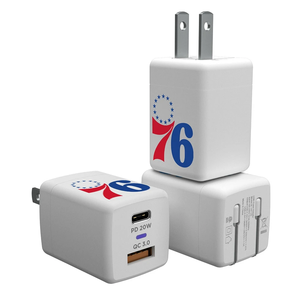Philadelphia 76ers Insignia USB A/C Charger