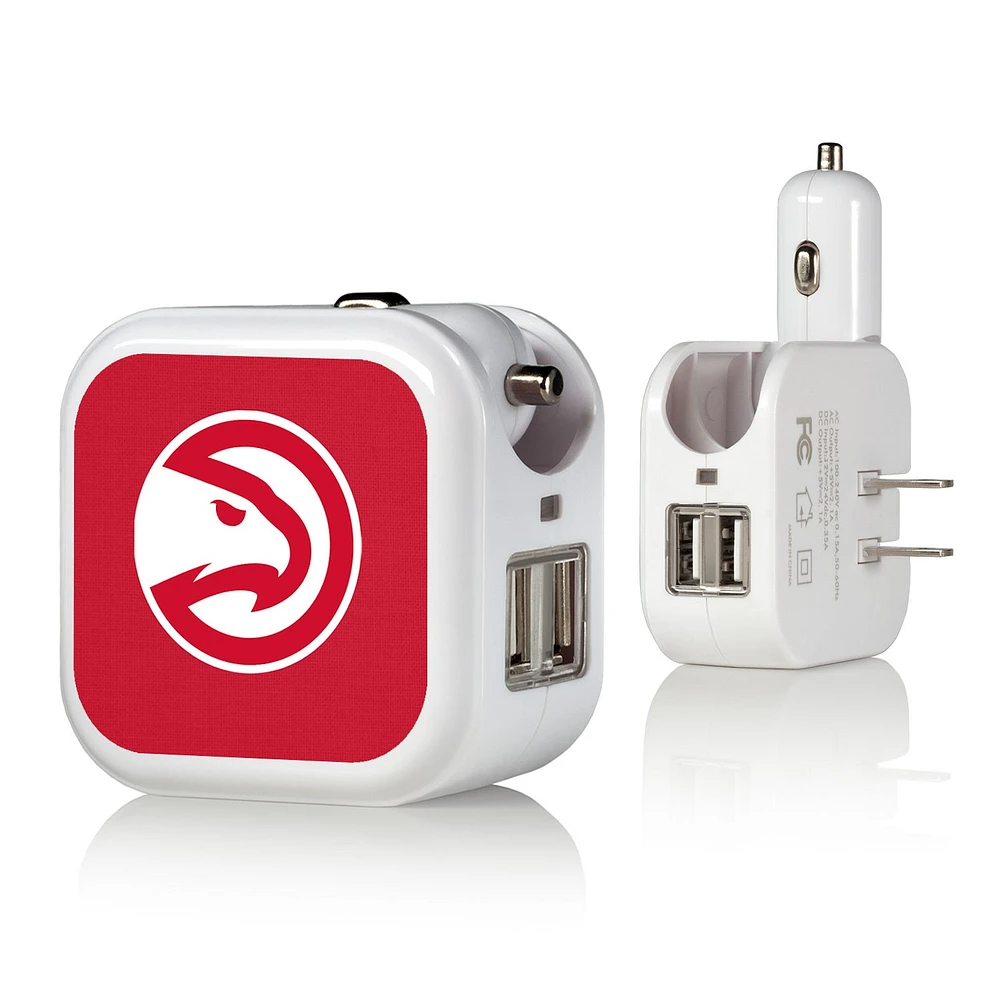 Atlanta Hawks Solid Design USB Charger