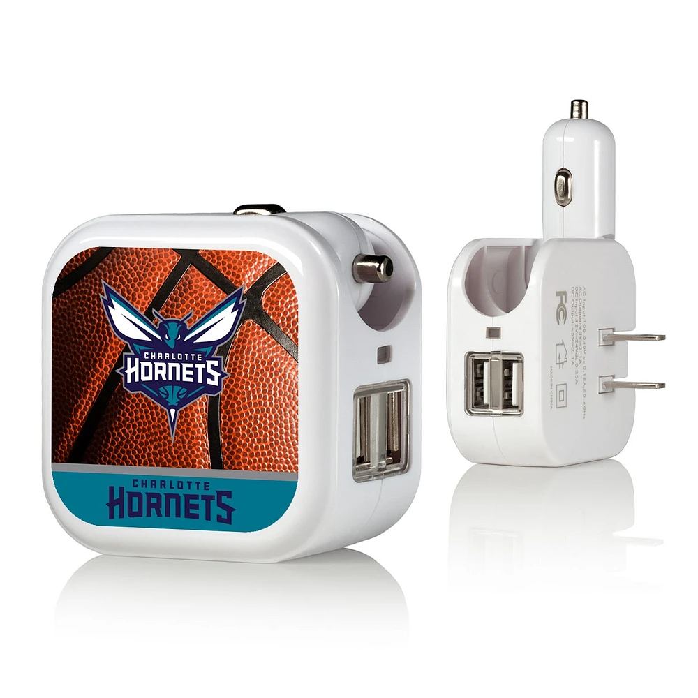 Charlotte Hornets Basketball Design USB Charger