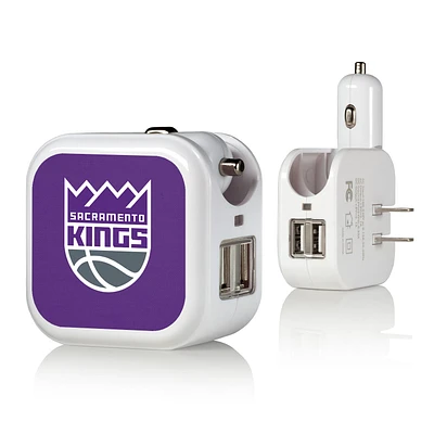 Sacramento Kings Solid Design USB Charger