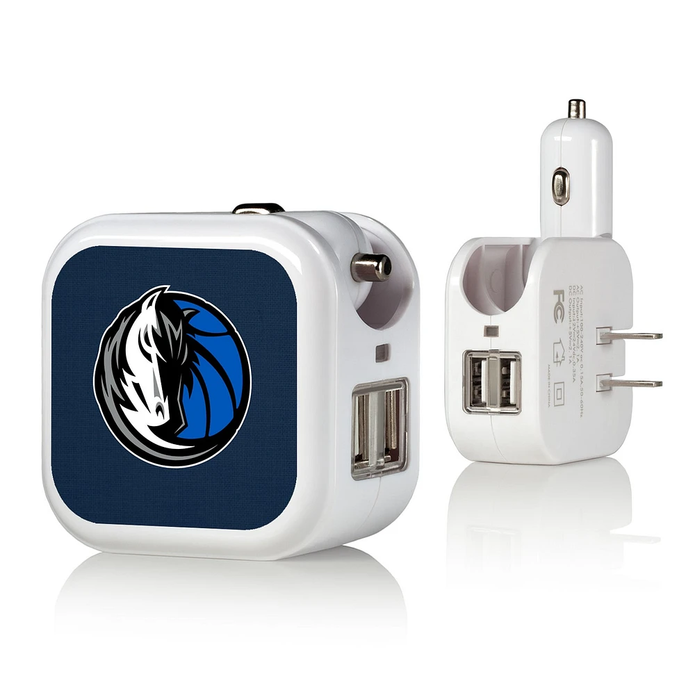 Dallas Mavericks Solid Design USB Charger