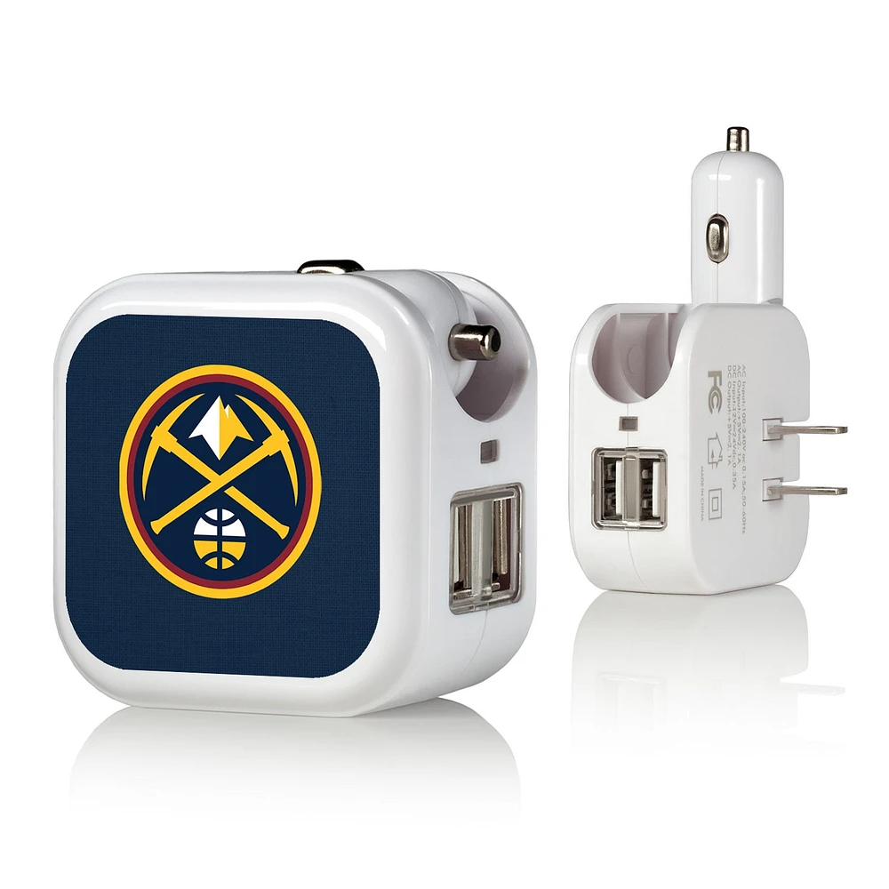 Denver Nuggets Solid Design USB Charger