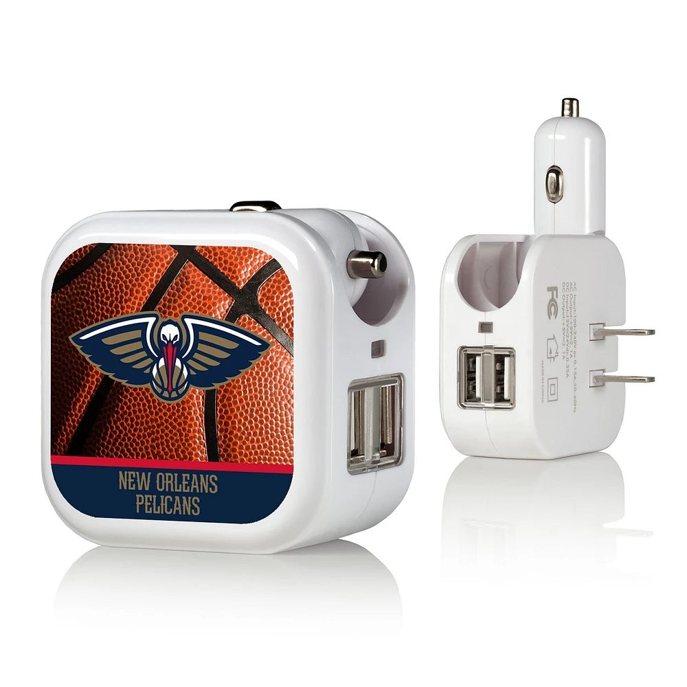 New Orleans Pelicans Basketball Design USB Charger