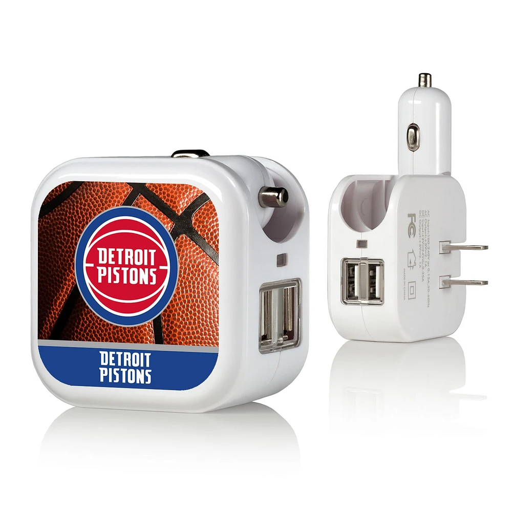 Detroit Pistons Basketball Design USB Charger