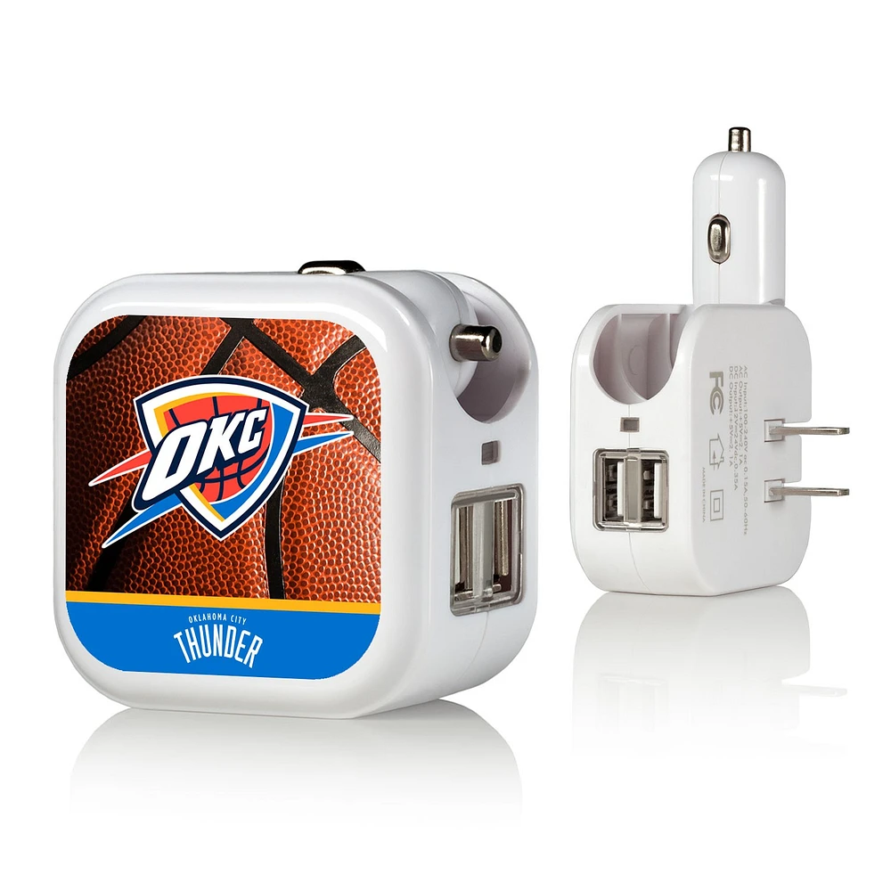 Oklahoma City Thunder Basketball Design USB Charger