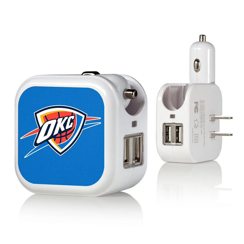 Oklahoma City Thunder Solid Design USB Charger