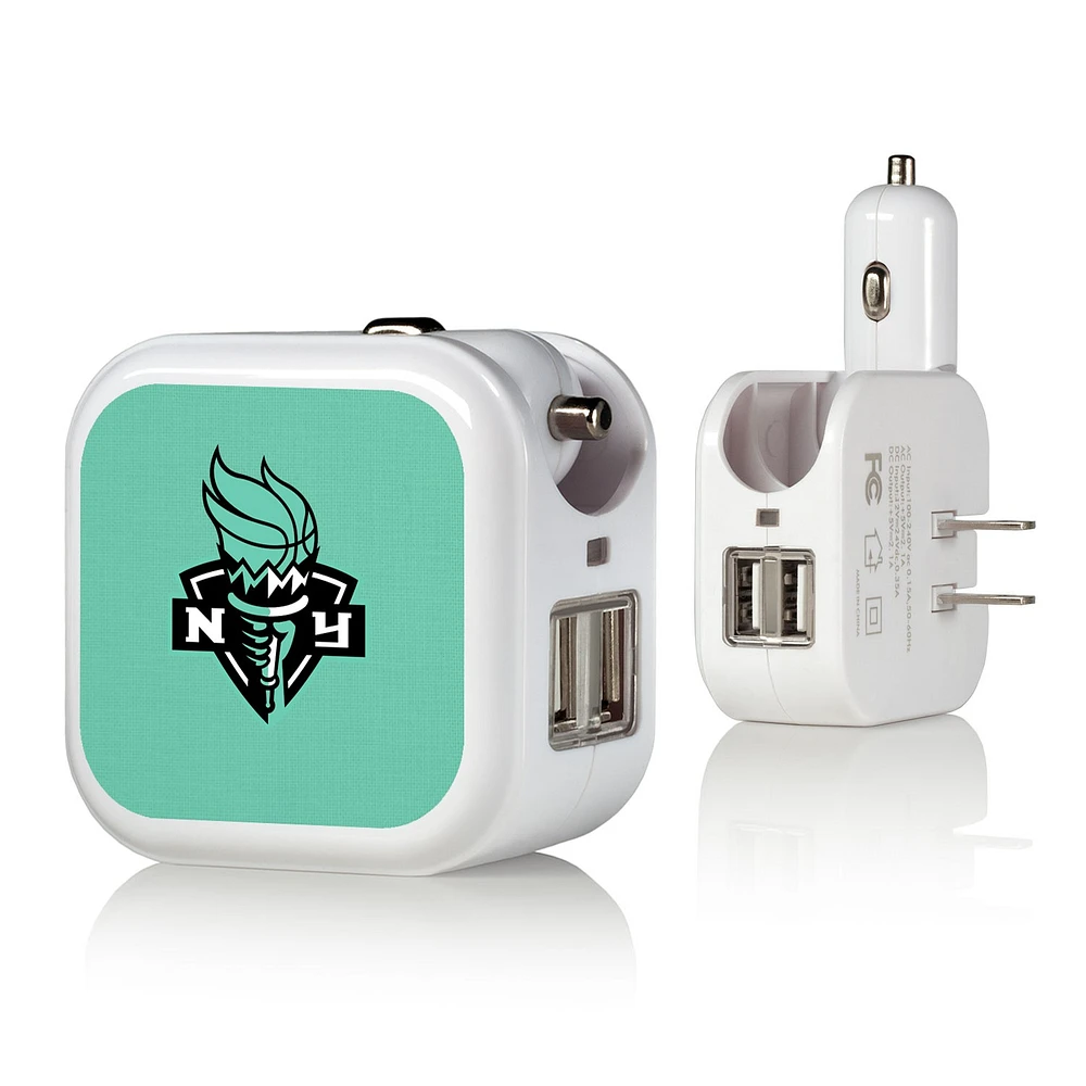 New York Liberty Solid Design USB Charger