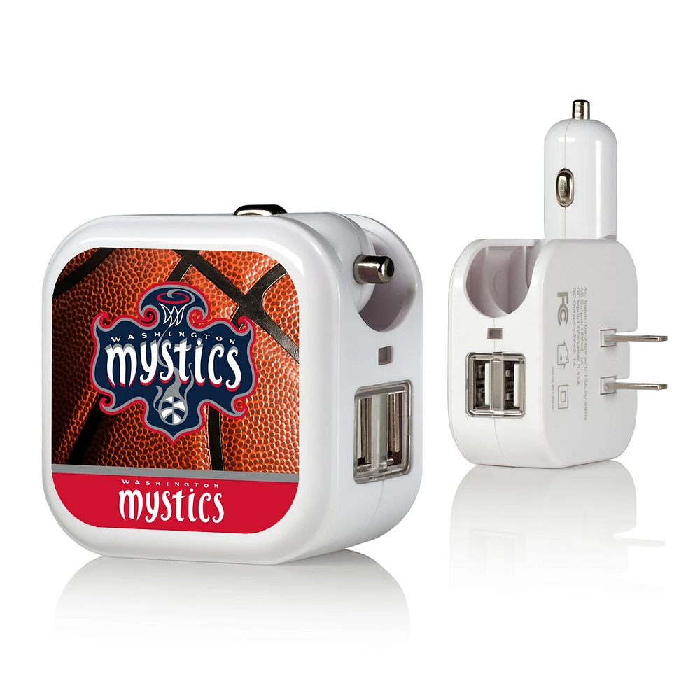Washington Mystics Basketball Design USB Charger