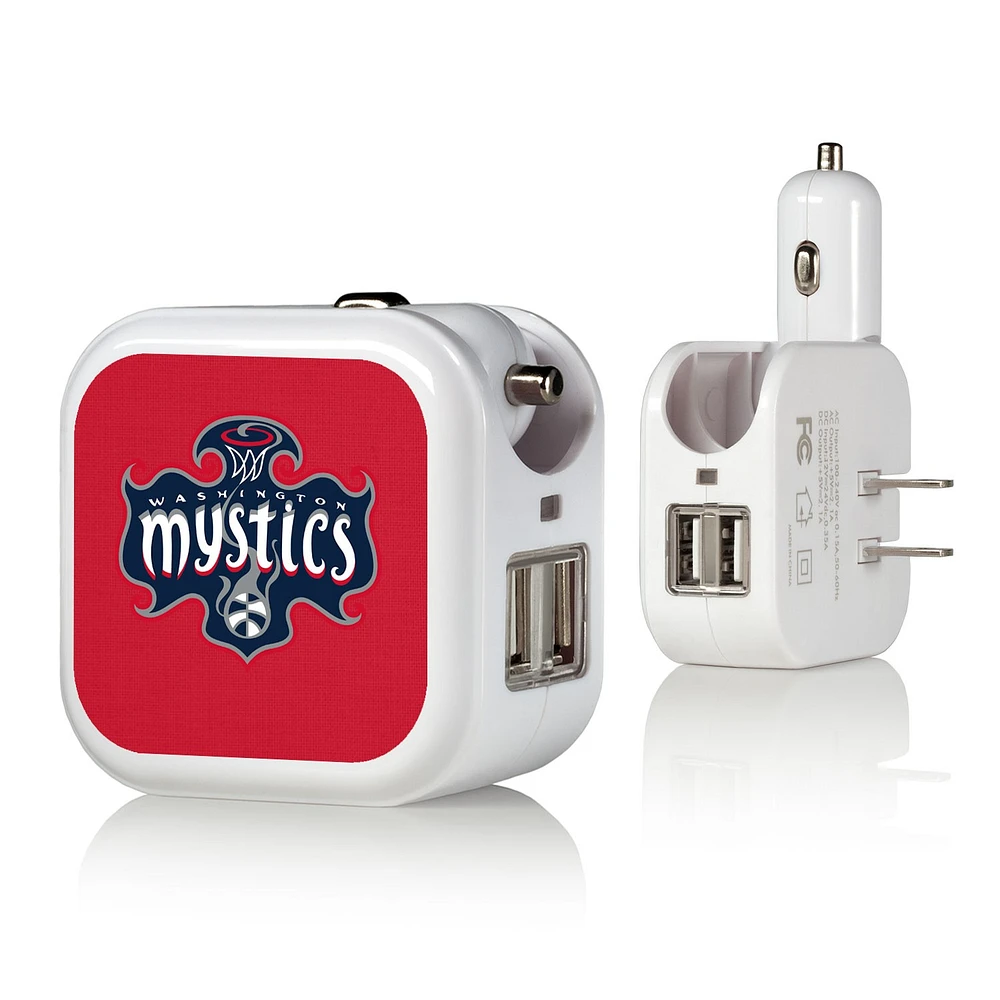 Washington Mystics Solid Design USB Charger
