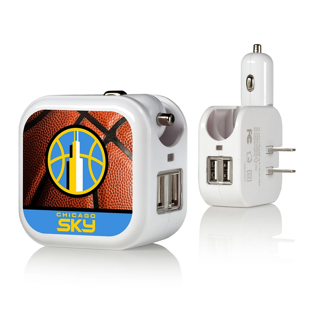 Chicago Sky Basketball Design USB Charger