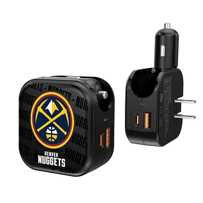 Denver Nuggets Text Design USB Charger