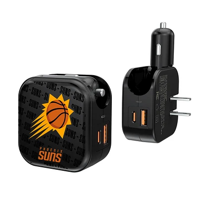 Phoenix Suns Text Design USB Charger